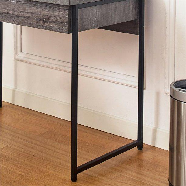 Rustic Gray Desk with Drawer